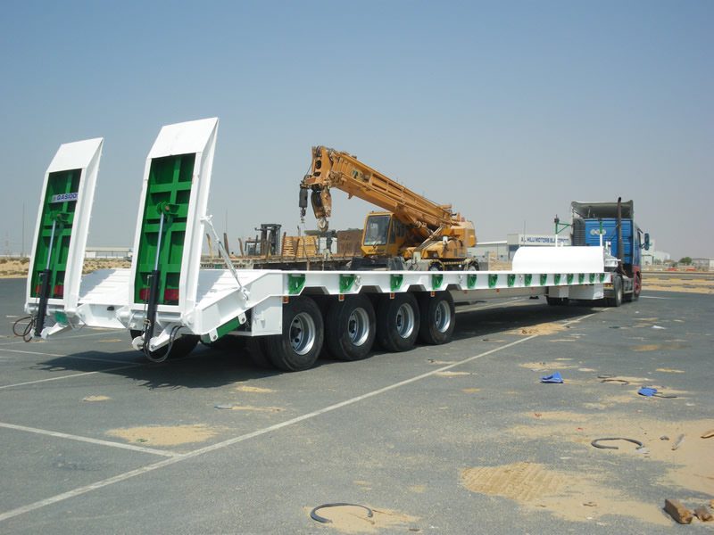 Four Axle Low-Bed Semi-Trailer | Low Bed Trailer Manufacturer